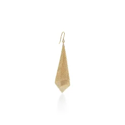 Tiffany & Co. Elsa Peretti® Mesh earrings in 18k gold with diamonds, large. | ^ Earrings|Gold Jewelry
