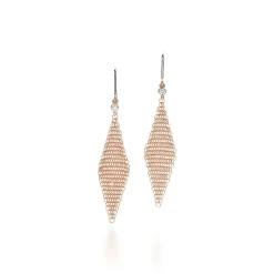 Tiffany & Co. Elsa Peretti® Mesh earrings in 18k rose gold with diamonds, mini. | ^ Earrings|Rose Gold Jewelry