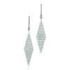 Tiffany & Co. Elsa Peretti® Mesh earrings in sterling silver with diamonds, mini. | ^ Earrings|Sterling Silver Jewelry