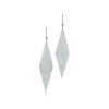 Tiffany & Co. Elsa Peretti® Mesh earrings in sterling silver with diamonds, small. | ^ Earrings|Bold Silver Jewelry