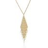 Tiffany & Co. Elsa Peretti® Mesh fringe pendant in 18k gold with freshwater pearls. | ^ Necklaces & Pendants|Gold Jewelry