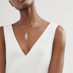 Tiffany & Co. Elsa Peretti® Mesh fringe pendant in sterling silver with freshwater pearls. | ^ Necklaces & Pendants|Sterling Silver Jewelry