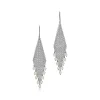 Tiffany & Co. Elsa Peretti® Mesh fringe earrings in sterling silver with freshwater pearls. | ^ Earrings|Sterling Silver Jewelry