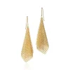 Tiffany & Co. Elsa Peretti® Mesh scarf earrings in 18k gold, small. | ^ Earrings|Gold Jewelry