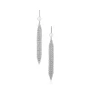 Tiffany & Co. Elsa Peretti® Mesh tassel earrings in sterling silver with freshwater pearls. | ^ Earrings|Bold Silver Jewelry