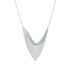 Tiffany & Co. Elsa Peretti® Mesh triangle necklace in sterling silver. | ^ Necklaces & Pendants|Sterling Silver Jewelry