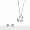 Tiffany & Co. Elsa Peretti® Open Heart and Diamonds by the Yard® Set in Sterling Silver | ^ Gifts for Her|Her