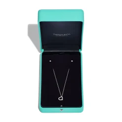Tiffany & Co. Elsa Peretti® Open Heart and Diamonds by the Yard® Set in Sterling Silver | ^ Gifts for Her|Her