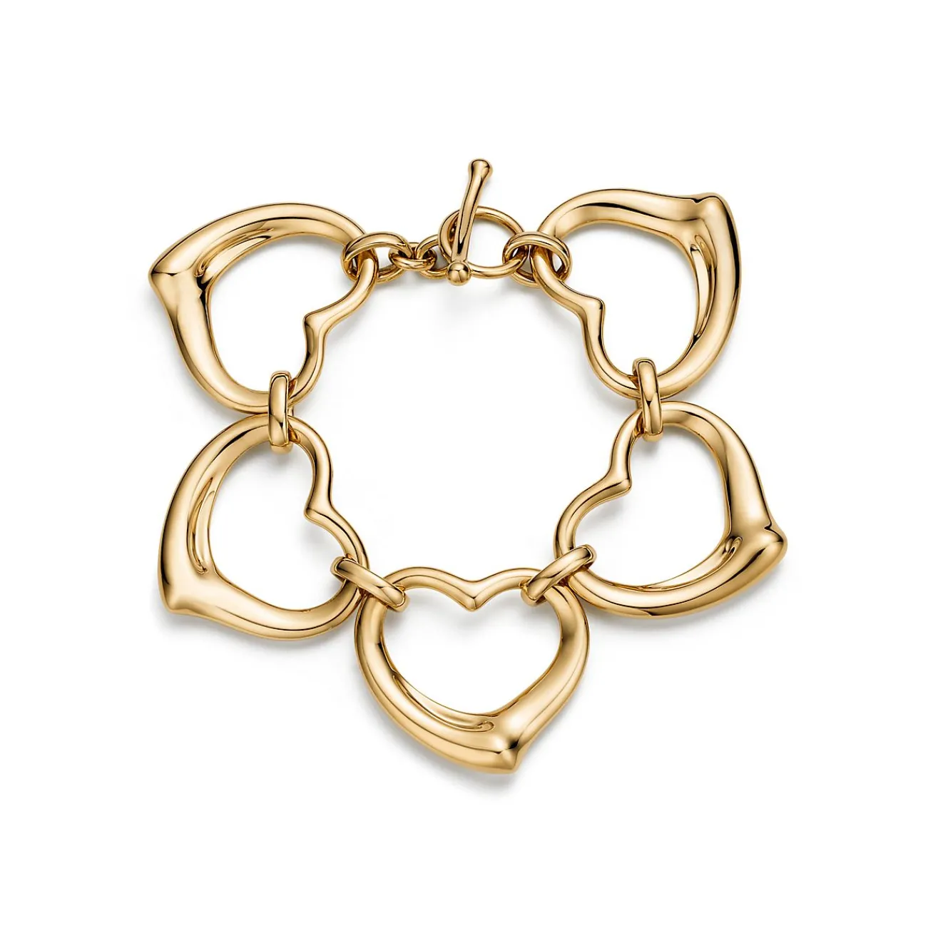 Tiffany & Co. Elsa Peretti® Open Heart Bracelet in Yellow Gold | ^ Bracelets|New Jewelry