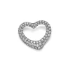 Tiffany & Co. Elsa Peretti® Open Heart Brooch in Platinum with Pavé Diamonds | ^ Brooches|Platinum Jewelry