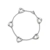 Tiffany & Co. Elsa Peretti® Open Heart bracelet in sterling silver, medium. | ^ Bracelets|Sterling Silver Jewelry