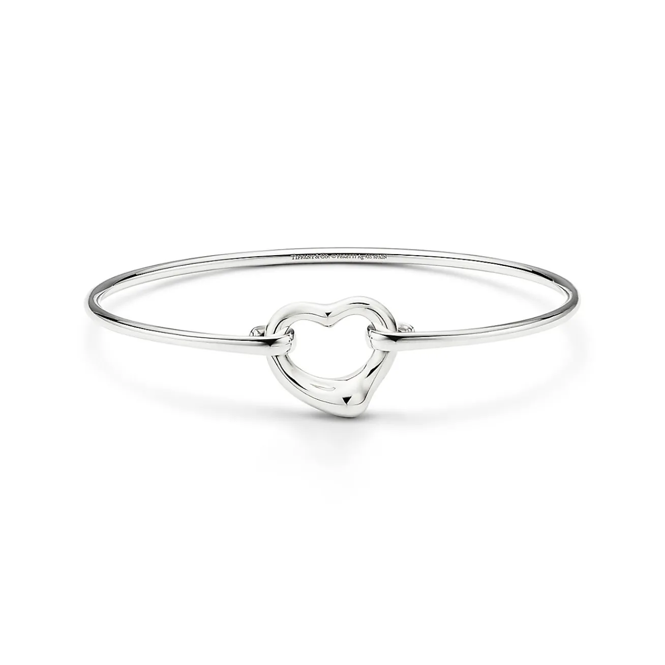 Tiffany & Co. Elsa Peretti® Open Heart bangle in sterling silver, medium. | ^ Bracelets|Gifts for Her