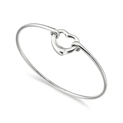 Tiffany & Co. Elsa Peretti® Open Heart bangle in sterling silver, medium. | ^ Bracelets|Gifts for Her