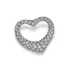 Tiffany & Co. Elsa Peretti® Open Heart Brooch in Platinum with Pavé Diamonds | ^ Brooches|Platinum Jewelry