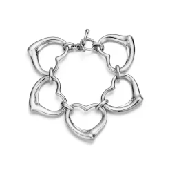 Tiffany & Co. Elsa Peretti® Open Heart Bracelet in Sterling Silver | ^ Bracelets|New Jewelry