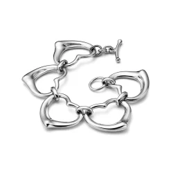 Tiffany & Co. Elsa Peretti® Open Heart Bracelet in Sterling Silver | ^ Bracelets|New Jewelry