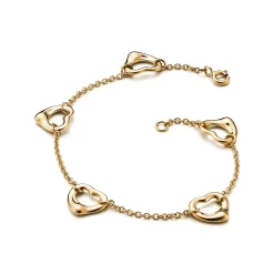 Tiffany & Co. Elsa Peretti® Open Heart bracelet in 18k gold, medium. | ^ Bracelets|Gold Jewelry