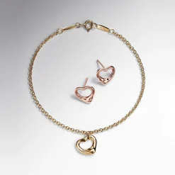 Tiffany & Co. Elsa Peretti® Open Heart Bracelet in Yellow Gold, 11 mm | ^ Bracelets|Gifts for Her