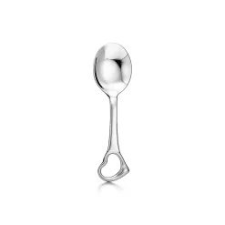 Tiffany & Co. Elsa Peretti® Open Heart child's spoon in sterling silver. | ^ Baby|Baby