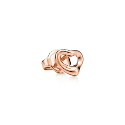 Tiffany & Co. Elsa Peretti® Open Heart earrings in 18k rose gold. More sizes available. | ^ Earrings|Rose Gold Jewelry