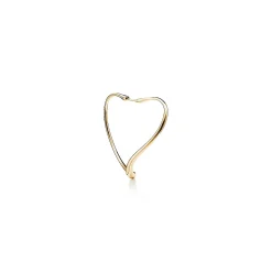 Tiffany & Co. Elsa Peretti® Open Heart hoop earrings in 18k gold. More sizes available. | ^ Earrings|Hoop Earrings
