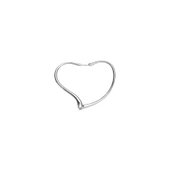 Tiffany & Co. Elsa Peretti® Open Heart hoop earrings in sterling silver. More sizes available. | ^ Earrings|Bold Silver Jewelry