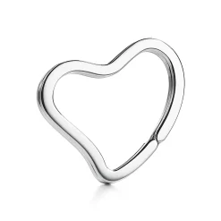 Tiffany & Co. Elsa Peretti® Open Heart key ring in sterling silver. | ^Women Key Rings|Women's Accessories