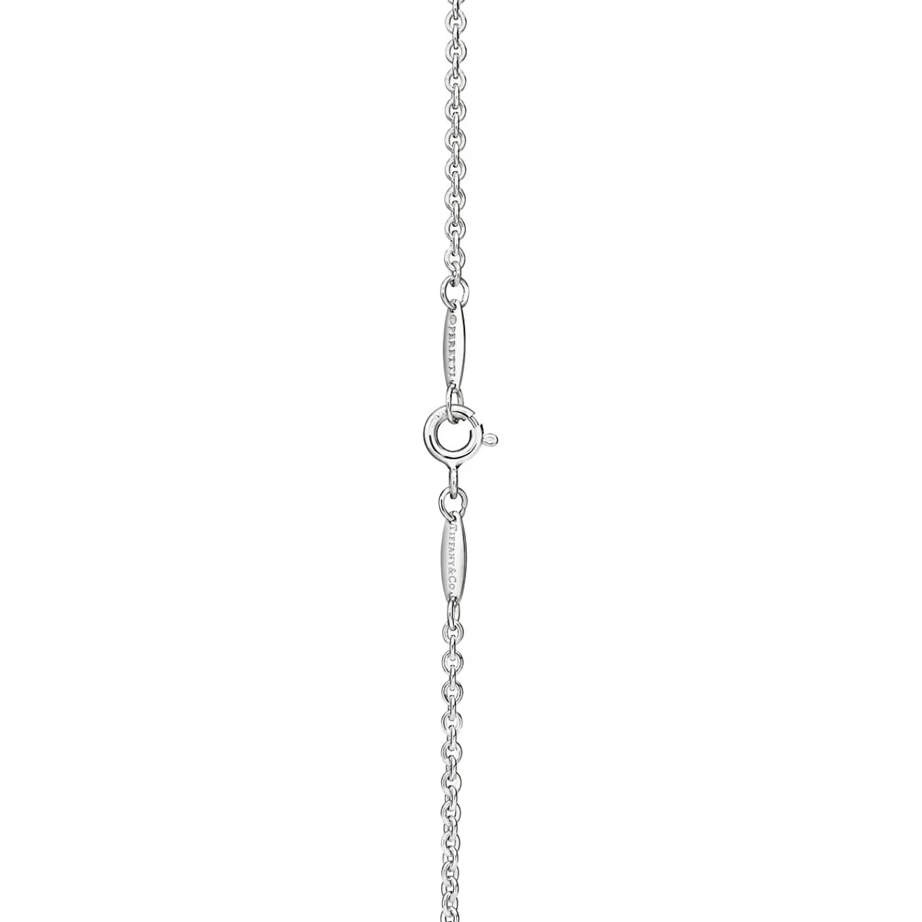 Tiffany & Co. Elsa Peretti® Open Heart Lariat Necklace in Silver, 16 mm | ^ Necklaces & Pendants|Gifts for Her