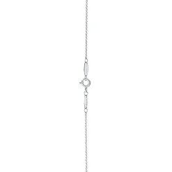 Tiffany & Co. Elsa Peretti® Open Heart pendant in silver with a diamond. More sizes available. | ^ Necklaces & Pendants|Sterling Silver Jewelry