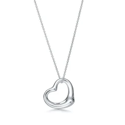Tiffany & Co. Elsa Peretti® Open Heart pendant in sterling silver. More sizes available. | ^ Necklaces & Pendants|Sterling Silver Jewelry