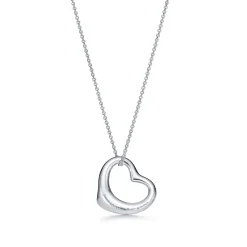 Tiffany & Co. Elsa Peretti® Open Heart pendant in sterling silver. More sizes available. | ^ Necklaces & Pendants|Sterling Silver Jewelry