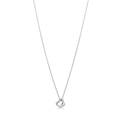 Tiffany & Co. Elsa Peretti® Open Heart Pendant in Sterling Silver, 7 mm | ^ Necklaces & Pendants|Sterling Silver Jewelry