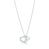 Tiffany & Co. Elsa Peretti® Open Heart pendant of sterling silver and rock crystal. | ^ Necklaces & Pendants|Gifts for Her