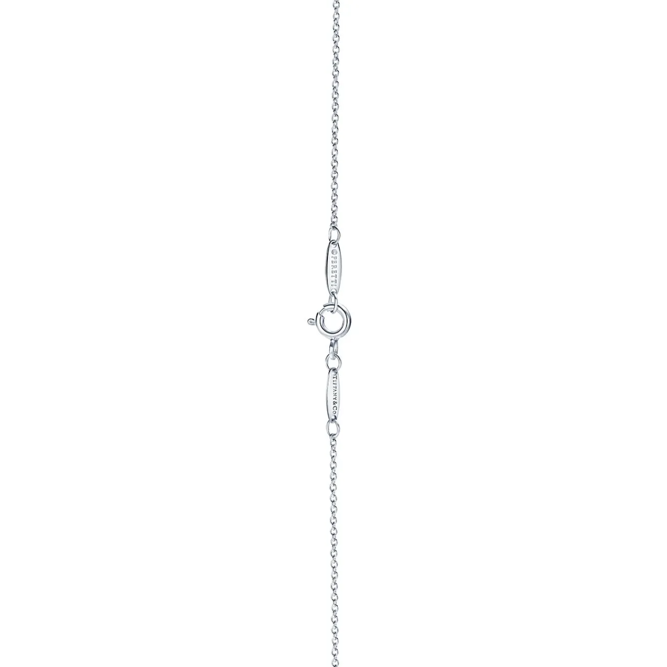 Tiffany & Co. Elsa Peretti® Open Heart pendant in silver and 18k rose gold, extra mini. | ^ Necklaces & Pendants|Gifts for Her