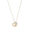 Tiffany & Co. Elsa Peretti® Open Heart Pendant in Yellow Gold and Sterling Silver | ^ Necklaces & Pendants|Gifts for Her