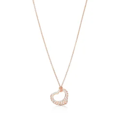Tiffany & Co. Elsa Peretti® Open Heart pendant in 18k rose gold. More sizes available. | ^ Necklaces & Pendants|Rose Gold Jewelry