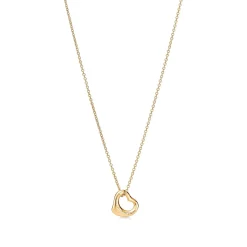 Tiffany & Co. Elsa Peretti® Open Heart Pendant in Yellow Gold, 11 mm | ^ Necklaces & Pendants