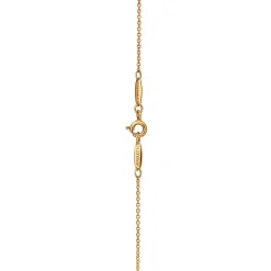 Tiffany & Co. Elsa Peretti® Open Heart pendant in 18k gold with diamonds, 11 mm wide. | ^ Necklaces & Pendants|Gold Jewelry
