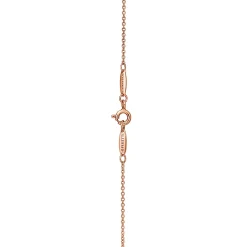 Tiffany & Co. Elsa Peretti® Open Heart pendant in 18k rose gold with diamonds, 11 mm wide. | ^ Necklaces & Pendants|Rose Gold Jewelry