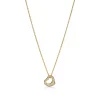 Tiffany & Co. Elsa Peretti® Open Heart Pendant in Yellow Gold with Diamonds | ^ Necklaces & Pendants|Gifts for Her