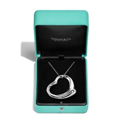 Tiffany & Co. Elsa Peretti® Open Heart Pendant in Sterling Silver | ^ Necklaces & Pendants|New Jewelry
