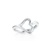 Tiffany & Co. Elsa Peretti® Open Heart ring in sterling silver, small. | ^ Rings|Sterling Silver Jewelry