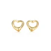 Tiffany & Co. Elsa Peretti® Open Heart Stud Earrings in Yellow Gold, 11 mm | ^ Earrings