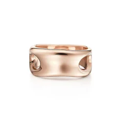 Tiffany & Co. Elsa Peretti® open side ring in 18k rose gold. | ^ Rings|Men's Jewelry
