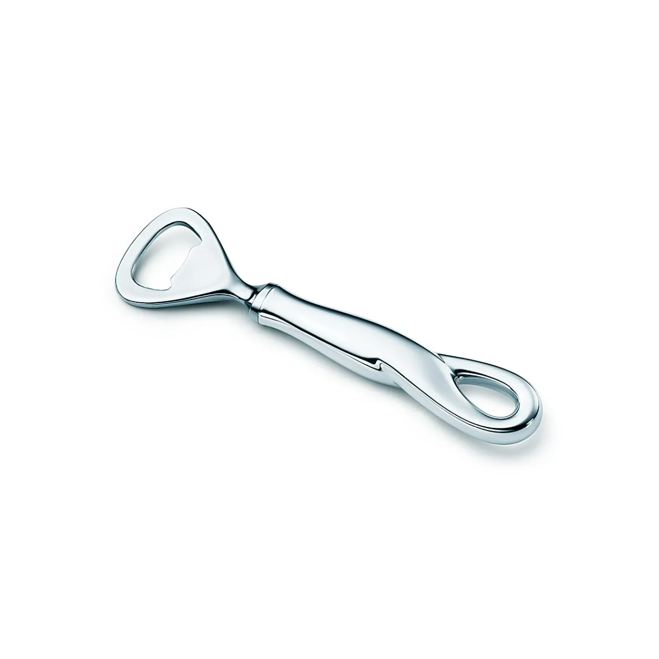 Tiffany & Co. Elsa Peretti® Padova™ bottle opener in sterling silver and stainless steel. | ^ Glassware & Barware|Bar & Drinkware