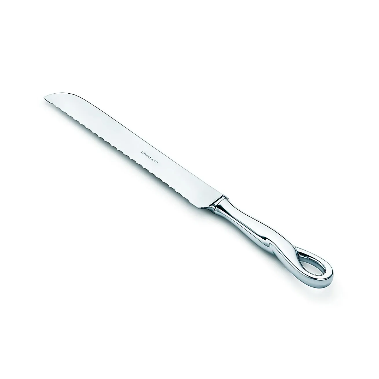 Tiffany & Co. Elsa Peretti® Padova™ bread knife in sterling silver. | ^ Tableware|Flatware & Trays