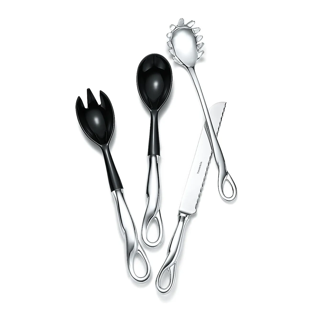 Tiffany & Co. Elsa Peretti® Padova™ bread knife in sterling silver. | ^ Tableware|Flatware & Trays