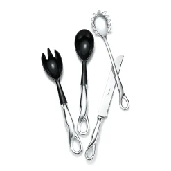 Tiffany & Co. Elsa Peretti® Padova™ salad serving fork in sterling silver and resin. | ^ Tableware|Flatware & Trays