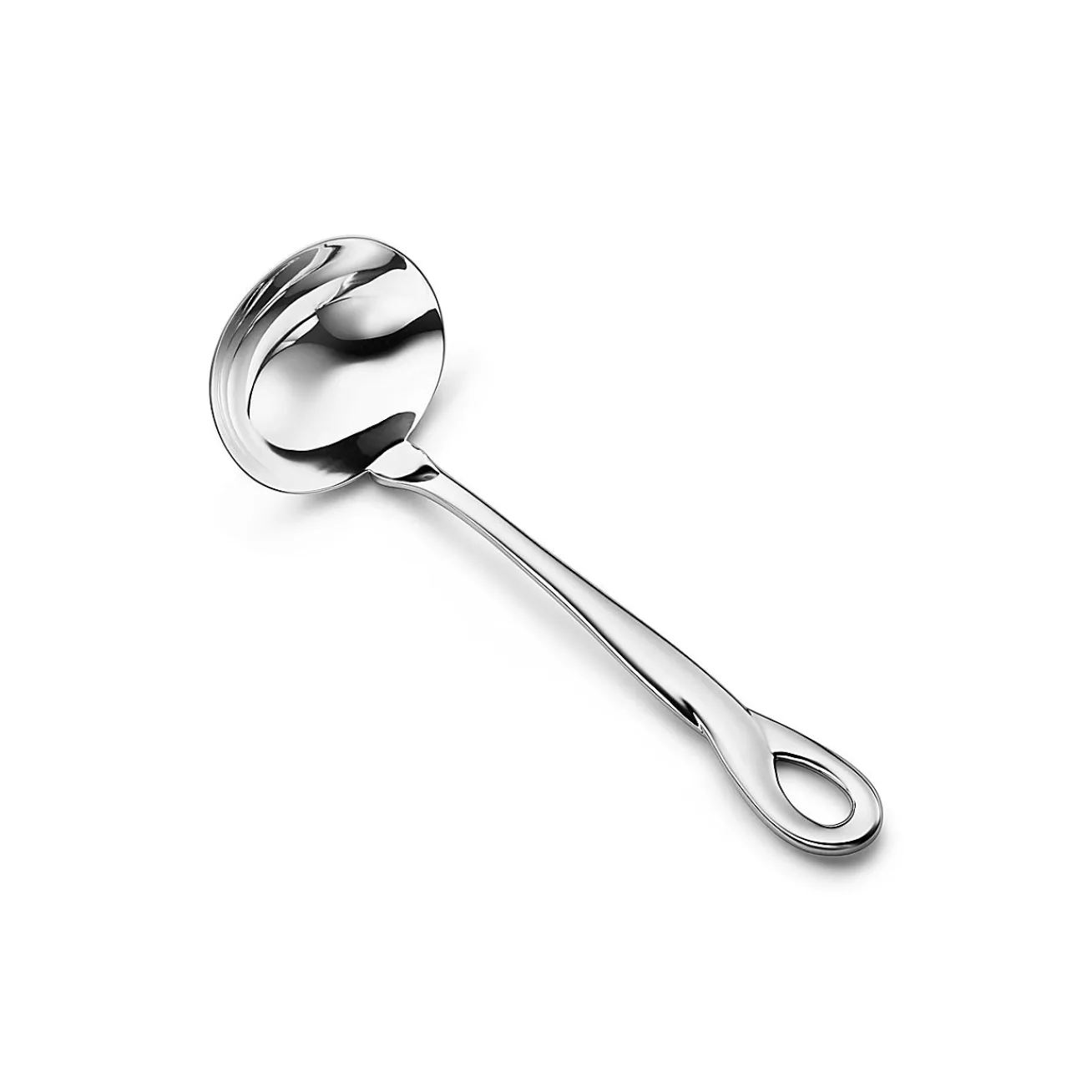 Tiffany & Co. Elsa Peretti® Padova™ sauce ladle in sterling silver. | ^ Tableware|Flatware & Trays