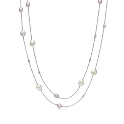 Tiffany & Co. Elsa Peretti® Pearls by the Yard™ sprinkle necklace in sterling silver. | ^ Necklaces & Pendants|Sterling Silver Jewelry